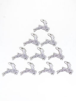 Ёлочная игрушка деревянная «Новый год: олень», набор 10 шт.