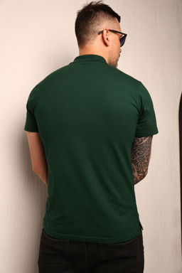 Спортивная футболка-поло 92% хлопок, 8% лайкра