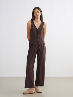 V Yaka Saten Kad?n Pijama Tak?m?