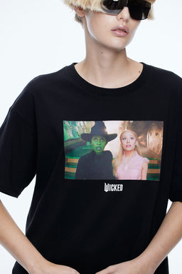 Camiseta boxy con estampado