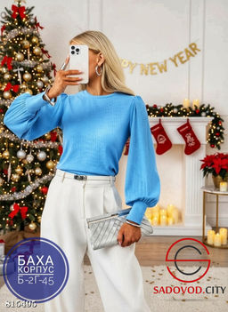 Блузка женская с рукавами воланами - Bruno фото 2