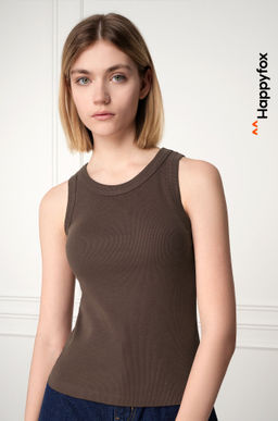 Женская майка-топ в рубчик Happyfox