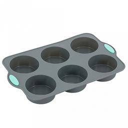 Форма для кексов "Linea Silicone" 25х15х3см, 6 ячеек, силикон, "Regent" (Китай)
