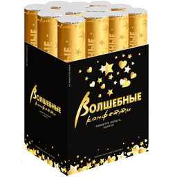 Хлопушка пневматическая «Звезды» фольга, золото, 30 см