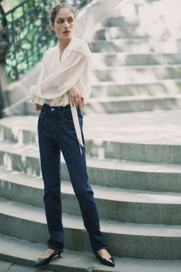 Slim Straight High Jeans - H&m фото 3