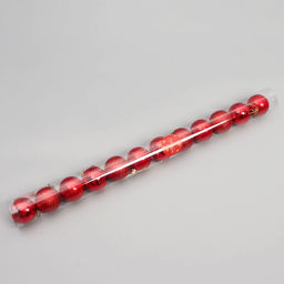 Ёлочные игрушки Агнет, шары новогодние, d=5 см, набор 12 шт., диско, красный - Зимнее волшебство фото 3