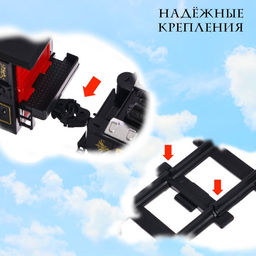 Железная дорога Классический грузовой поезд, с дымовыми эффектами, протяжённость пути 270 см. - Simaland фото 5