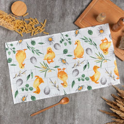 Полотенце «Доляна» Duckling, 35×60 см, 100% хлопок, рогожка 164 г/м²