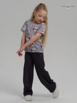 Костюм Лето котейки на сером-фуме - Sovalina фото 19