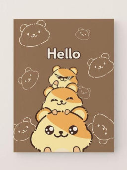 Зеркало "Lets go hamster", dark brown
