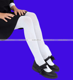 Цена за 12 шт. Колготки детские белые гладкие