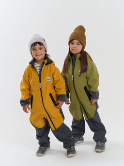Комбинезон Softshell демисезонный Горчица - Bungly фото 19