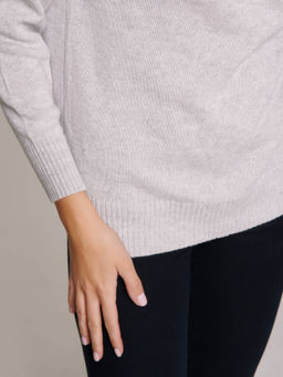 CONTE Туника из пряжи с вискозой, мериносовой шерстью и кашемиром LDK 114 light grey - Conte elegant фото 5