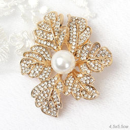 Брошь Цветок / 5179G /уп 12/