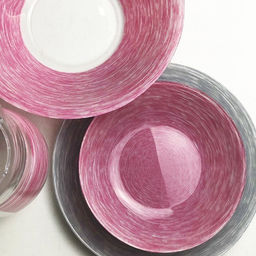 Набор столовый 18 предметов BRUSHMANIA PINK & GRANIT