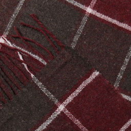 Плед Palermo 140х200см, 15S/SOFA, бордо/каст/бел, шерсть 20%, пан 40%, пэ 40% - Влади фото 4