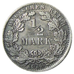 1/2 марки 1918 года A Германия