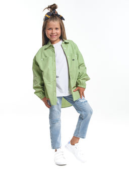Рубашка one size для девочки UD 7997 фисташка - Mini maxi фото 4