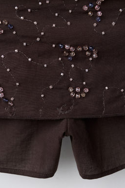 BEADED BERMUDA SKORT - Zara фото 4