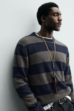 STRIPED CASHMERE JUMPER - Zara фото 5