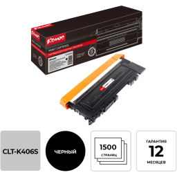 Картридж лазерный Комус CLT-K406S чер. для SamsungCLP-360/365/368