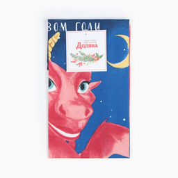 Полотенце Доляна Волшебства в новом году 28х46 см, 100% хл, рогожка 164 г/м2  фото 4