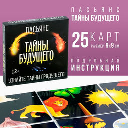 Пасьянс карточный Тайны будущего, 25 карт (9?9 см), 12+