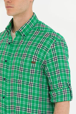 U. S. Polo Assn Мужская зеленая рубашка Lumberjack - U.s. polo assn фото 21