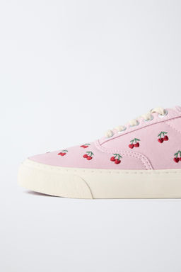 BAMBA ALGOD?N BORDADOS / Rosa - Zara фото 4
