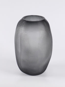 Ваза «Аллесио», 30×20 см, стекло, чёрная