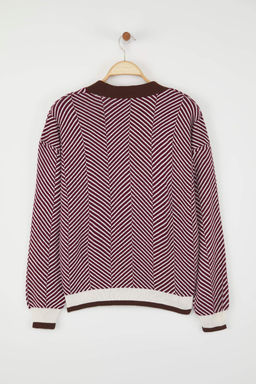 TRENDYOLMILLA K?rm?z? Genis Kal?p Triko H?rka TWOAW22HI0511  фото 14