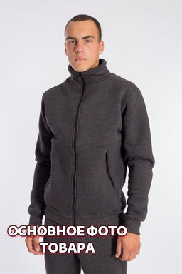 Толстовка (начес) Арт. 12121ВШа Антрацит
