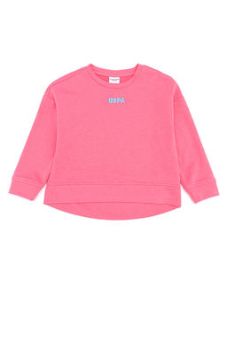 U. S. Polo Assn Детский розовый базовый свитшот с круглым вырезом - U.s. polo assn фото 5