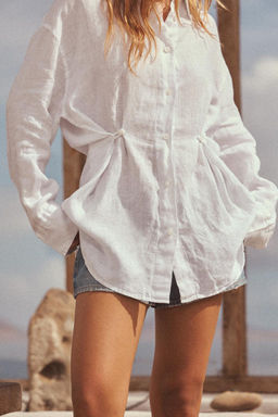 100% LINEN SHIRT - Zara фото 4