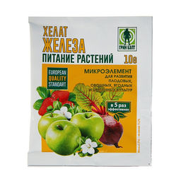 Цена за 5 шт. Хелат железа "Ортон", пак, 10 г