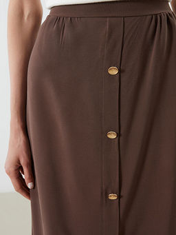 Beli Lastikli Pileli Etek