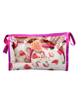 Sunflower Набор косметичек с принтом Клубнички 01 TY, 3 шт., розовый