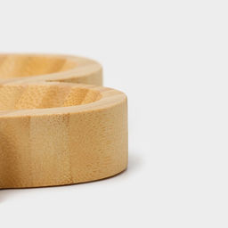 Менажница Доляна «Цветок», 19.5×19.5 см, 4 секции, бамбук