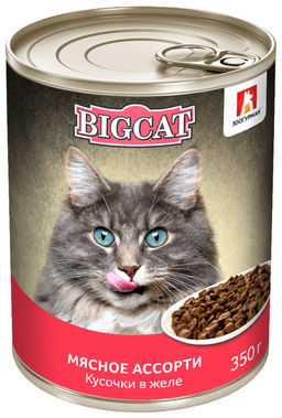 Зоогурман д/кош. BIG CAT ж/б 350 г. Мясное ассорти 1/12 7989