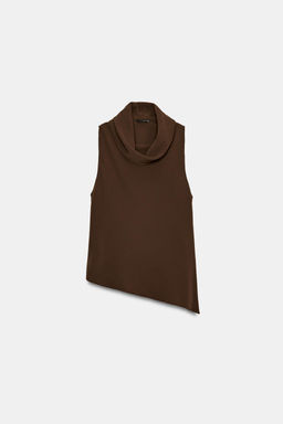 ASYMMETRIC HEM TOP - Zara фото 5