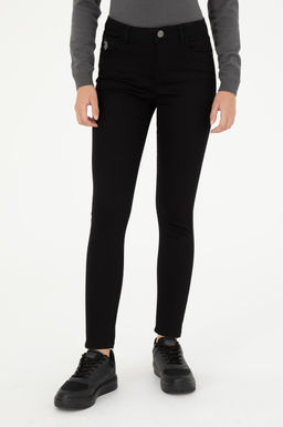 Женские черные брюки из плотной ткани - U.s. polo assn фото 2