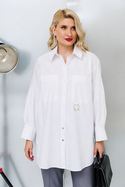 Рубашка KOKOdea 213540.1 белый  фото 4
