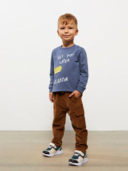 Basic Erkek Bebek Kadife Pantolon