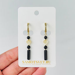 Серьги из Агата и Перламутра
