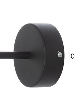 Бра LED 20608/1W, 12Вт, 3000-6000K, черный/латунь