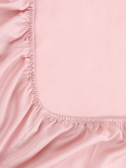 Простыня на резинке 1.5-спальная SL Home, 140200+30 см, розовая, модал - Sima-land home фото 14