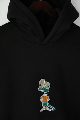 Siyah Yeni Oversize/Genis Kesim Nak?sl? Kal?n Ici Polarl? Sweatshirt TMNAW26SW00032 - Trendyolmilla фото 2