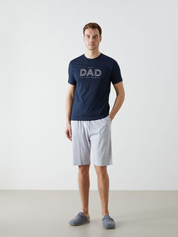 Standart Kal?p Erkek ?ortlu Pijama Tak?m?