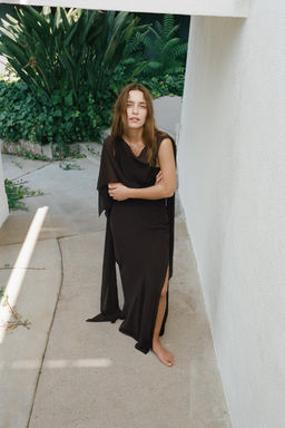 LIMITED EDITION ASYMMETRIC CAPE DRESS