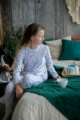 Пижама детская из кулирки пенье на манжетах Дрёма овечки - Амадэль фото 14